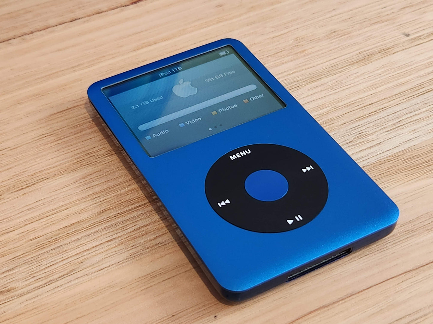 Custom Apple iPod Classic 7th Gen Flash Modded 256GB - 2TB / Big Battery Mod