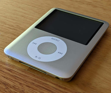 Refurbished Apple iPod Nano 3rd Gen 8GB in silver, front