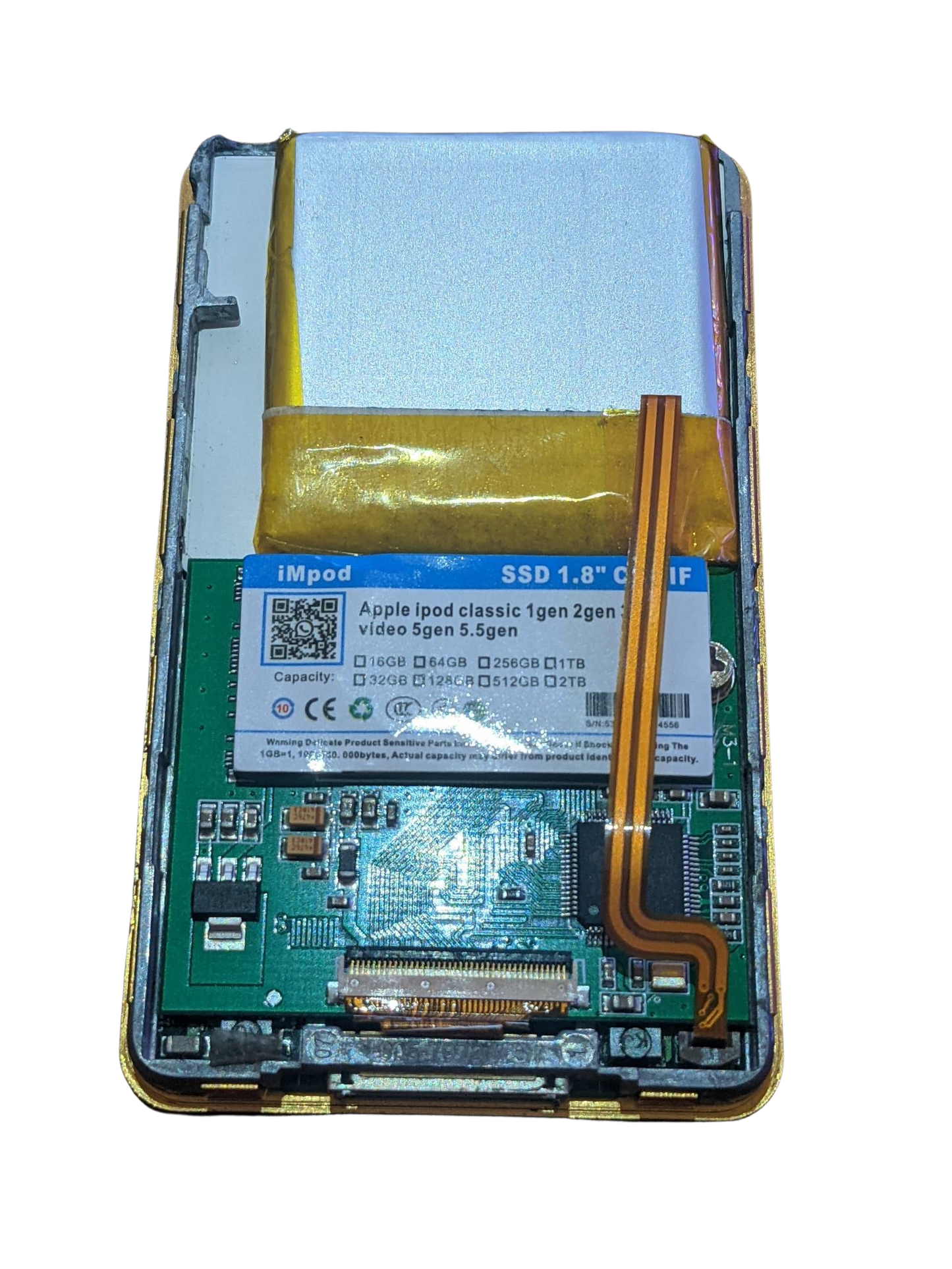 iPod Video / Classic 5th 6th 7th Generation 2000mAh Extended Half-Battery