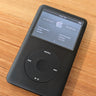 Custom iPod Classic 7th Gen 1TB with 3000mAh battery, all black, front