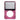 iPod Classic 6th 7th Gen Faceplate (Metal & Plastic) - Pink Transparent