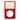 iPod Classic 6th 7th Gen Faceplate (Metal & Plastic) - Red Plastic