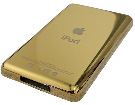 iPod Video / Classic Gold Thin Rear Cover (No Storage Engraved)