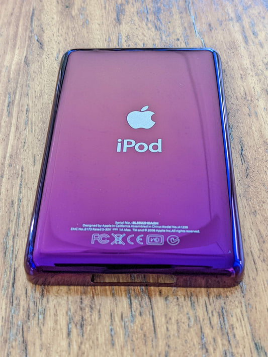 iPod Video / Classic Purple Thin Rear Cover (No Storage Engraved)