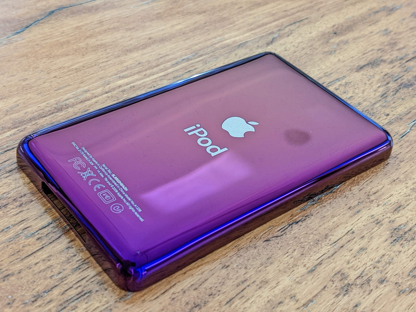 iPod Video / Classic Purple Thin Rear Cover (No Storage Engraved)